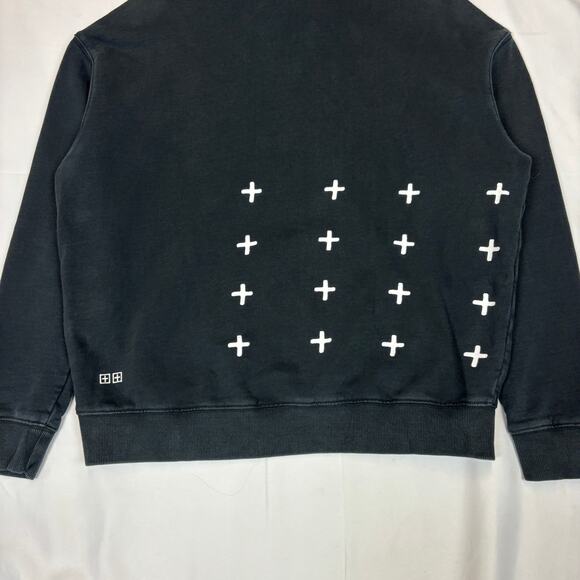 Ksubi 4x4 Biggie Hoodie Jet Black Men's Small Oversized Streetwear Skate - Picture 2 of 10